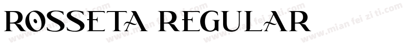 Rosseta Regular字体转换